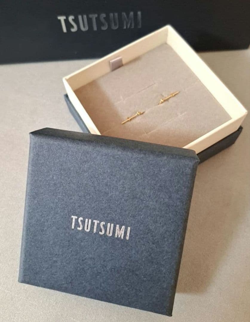 く*k様 TSUTSUMI ゴールド フープピアス