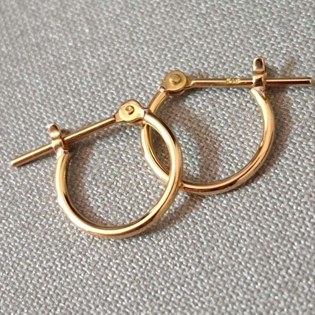 く*k様 TSUTSUMI ゴールド フープピアス