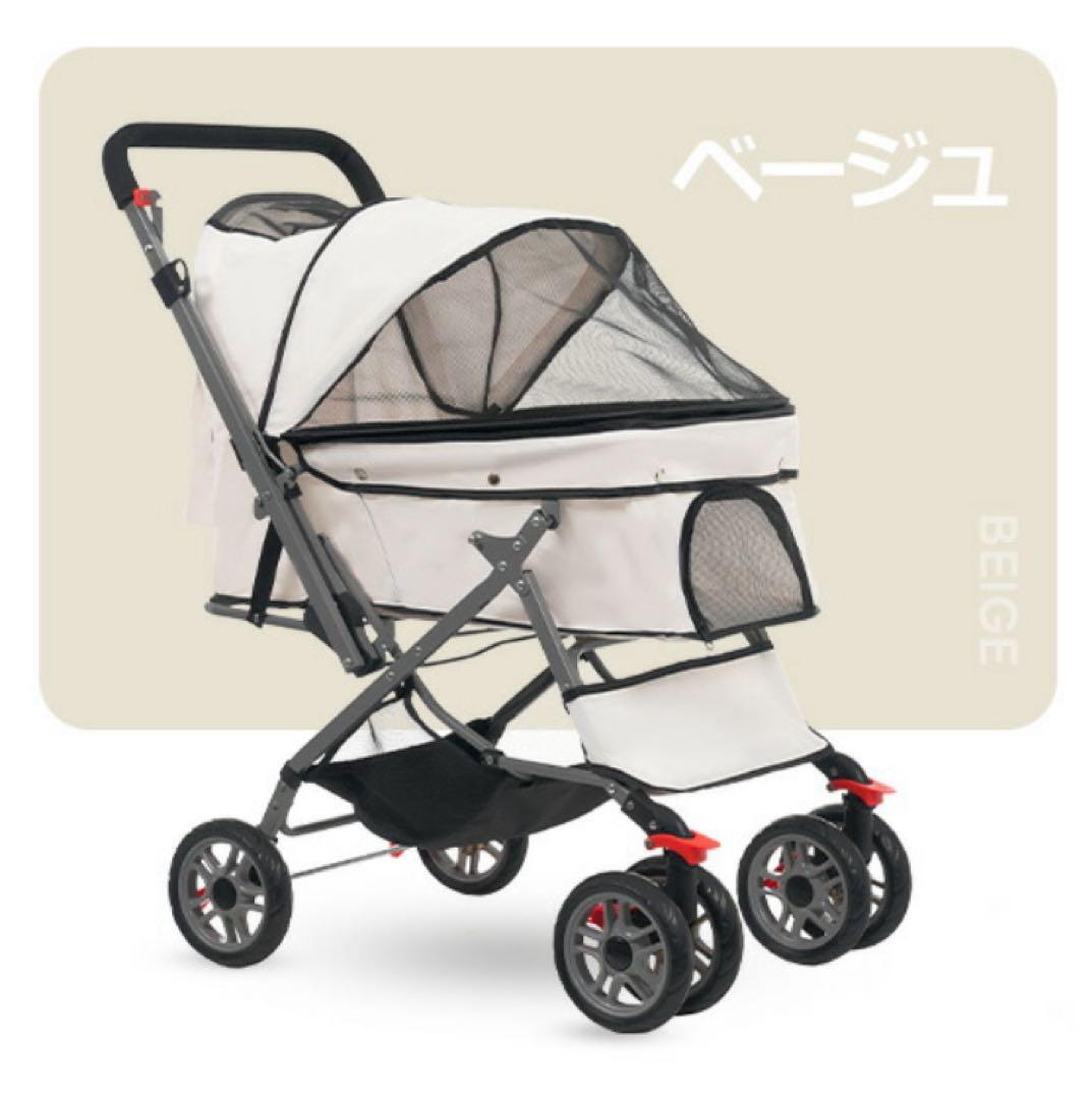 新品　ペットカート　犬用品　多機能　ドッグカート　ベージュ　ペット用品