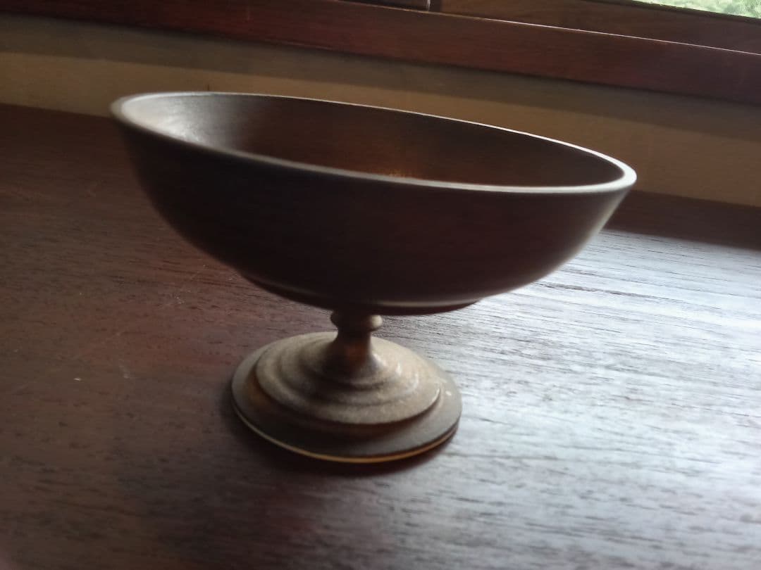 yurikosakoサコユリコ高脚コンポート皿 ブロンズ3点セット