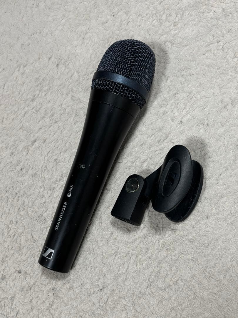 Sennheiser e945ダイナミックマイク ホルダー付き 中古品