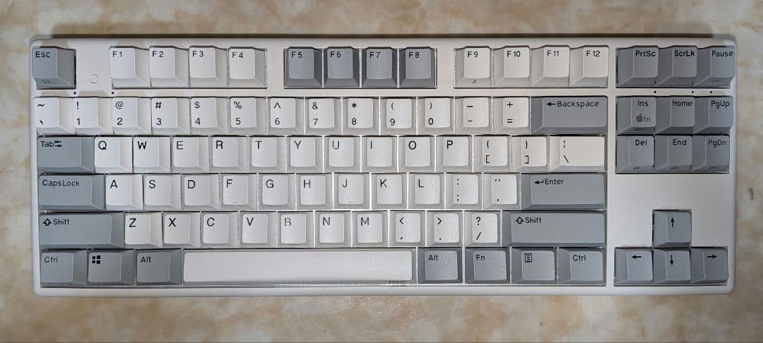 NIZ ホワイト 静電容量無接点方式キーボード 87キー X87 White