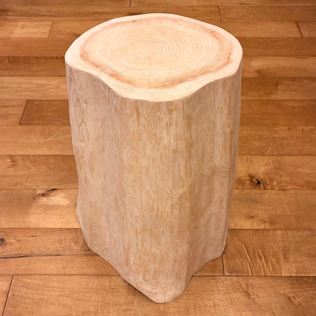 檜　丸太　椅子　スツール　No.1275