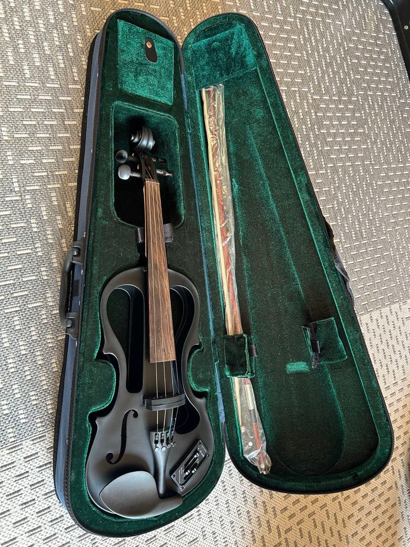 美品 Hallstatt ハルシュタット エレキバイオリンCV-210Eブラック