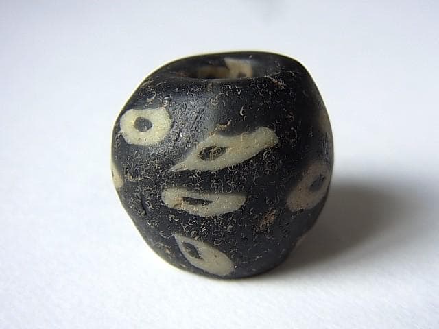 ★C0502★古代 (06) ガラスビーズ とんぼ玉 イスラム モザイク眼