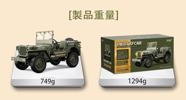 軍用 ラジコンカー 子供向け 人気 35CM 大型 オフロード ジープ 4WD