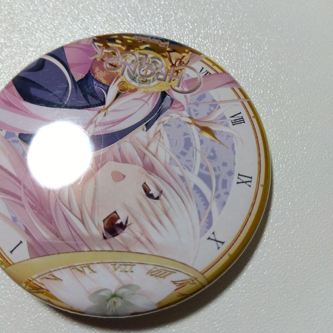 【クロノクロック】クロ 缶バッジ パープルソフトウェア