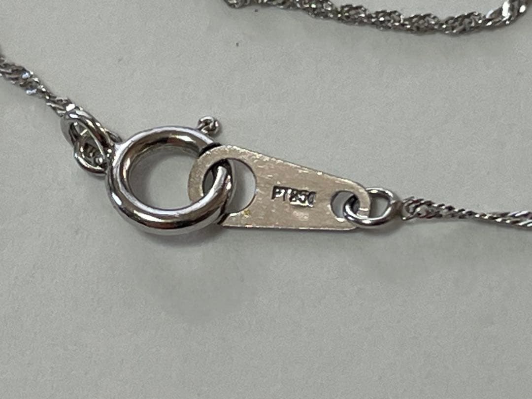 TSUTSUMI PTネックレス PT青いペンダント 箱付き美品