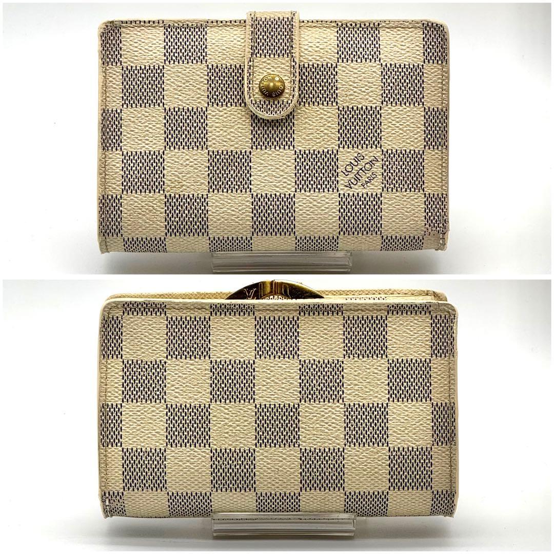 【新型美品】 ルイヴィトン ダミエアズール ポルトフォイユ ヴィエノワ がま口