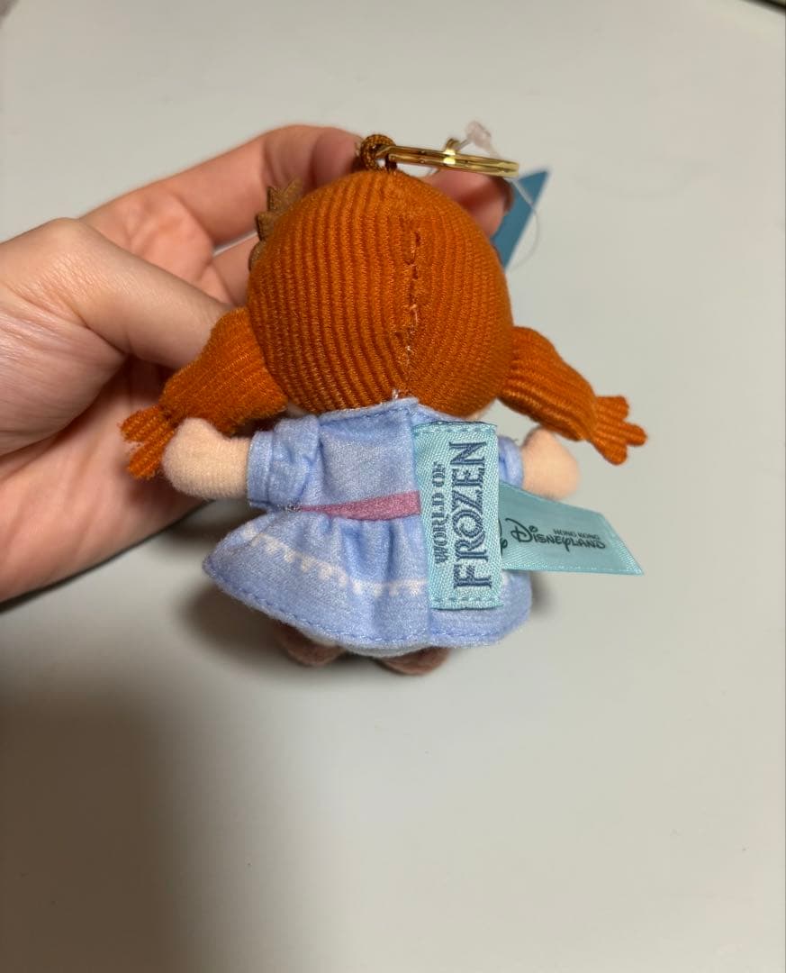 香港ディズニー アナ エルサ ぬいぐるみキーチェーン アナ雪 クリスマス