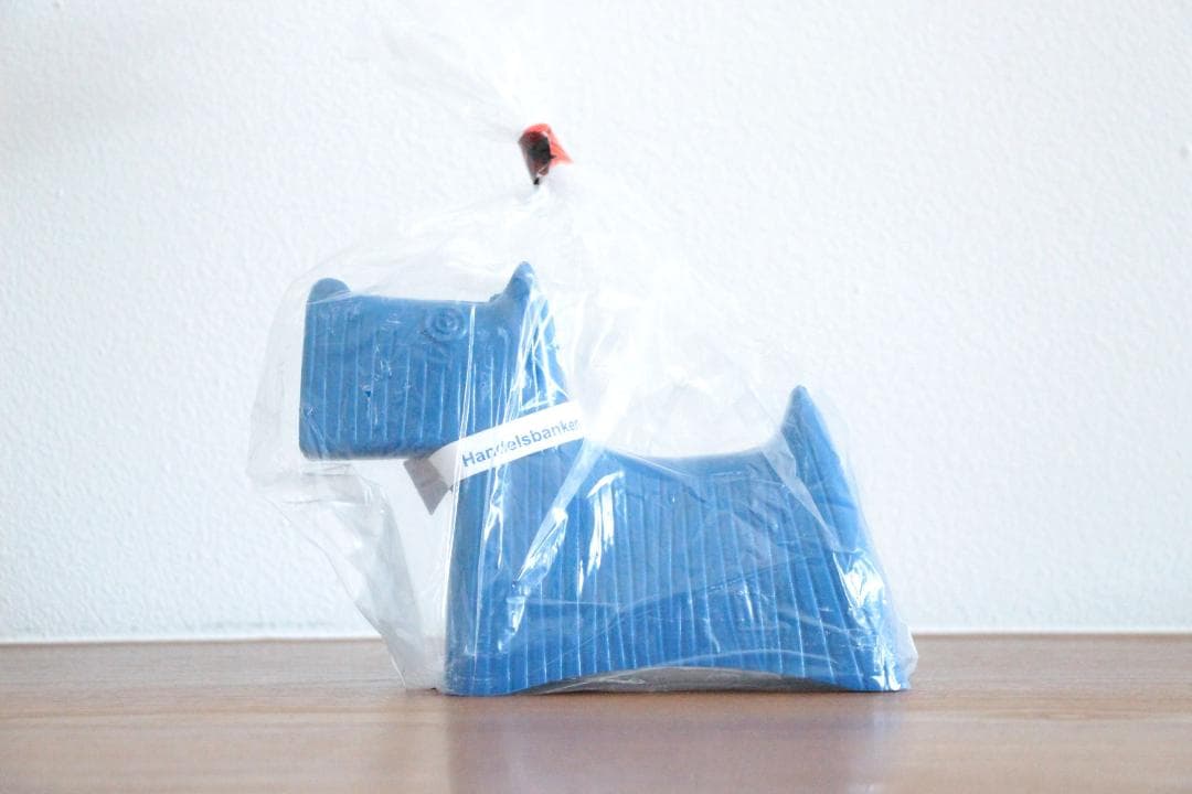 Stig Lindberg スティグリンドベリ 貯金箱 ブルー