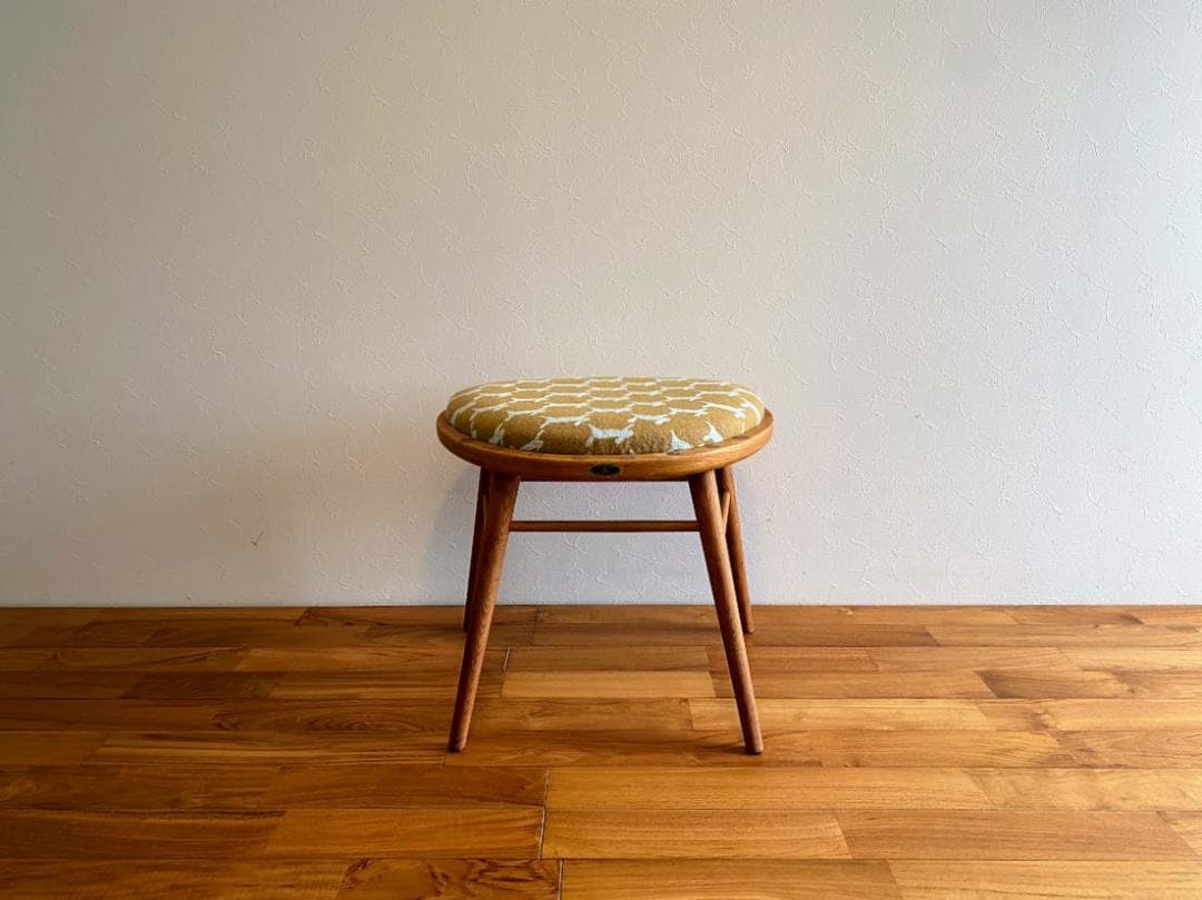 1968s 希少 秋田木工 No.68 スツールカスタム 張替済