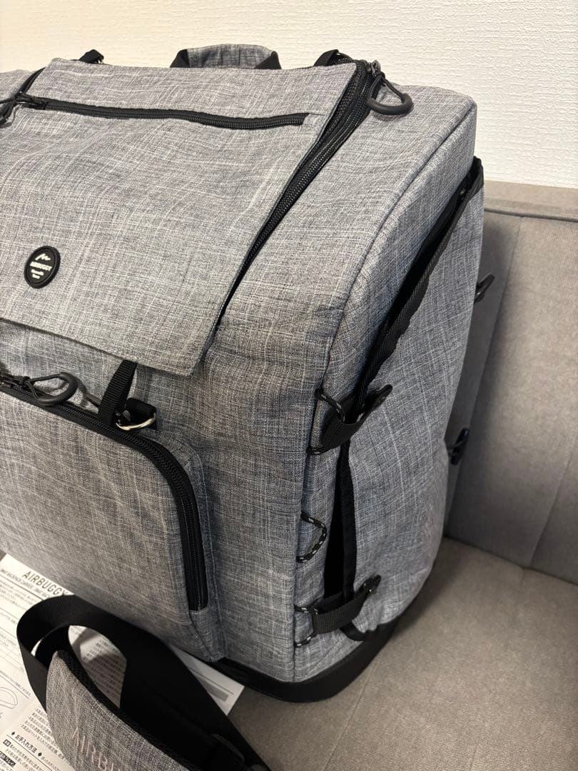 エアバギーリュックバックパックAIRBUGGY WIDEクールグレーAD9074