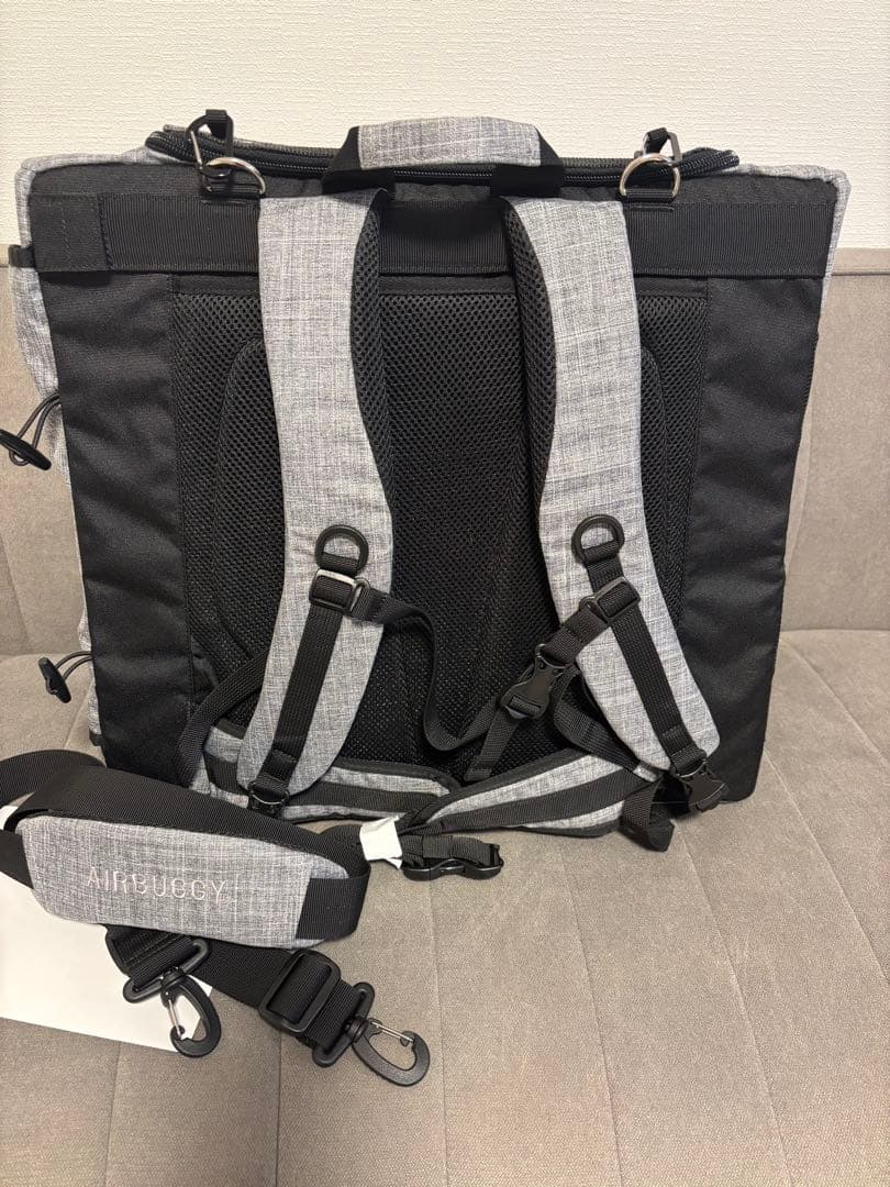 エアバギーリュックバックパックAIRBUGGY WIDEクールグレーAD9074