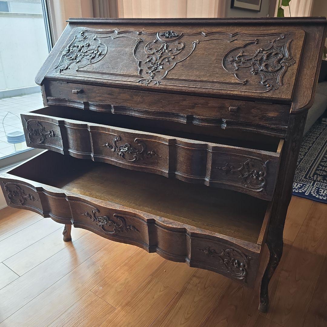 アンティークライティングデスク1890年代 鍵あり