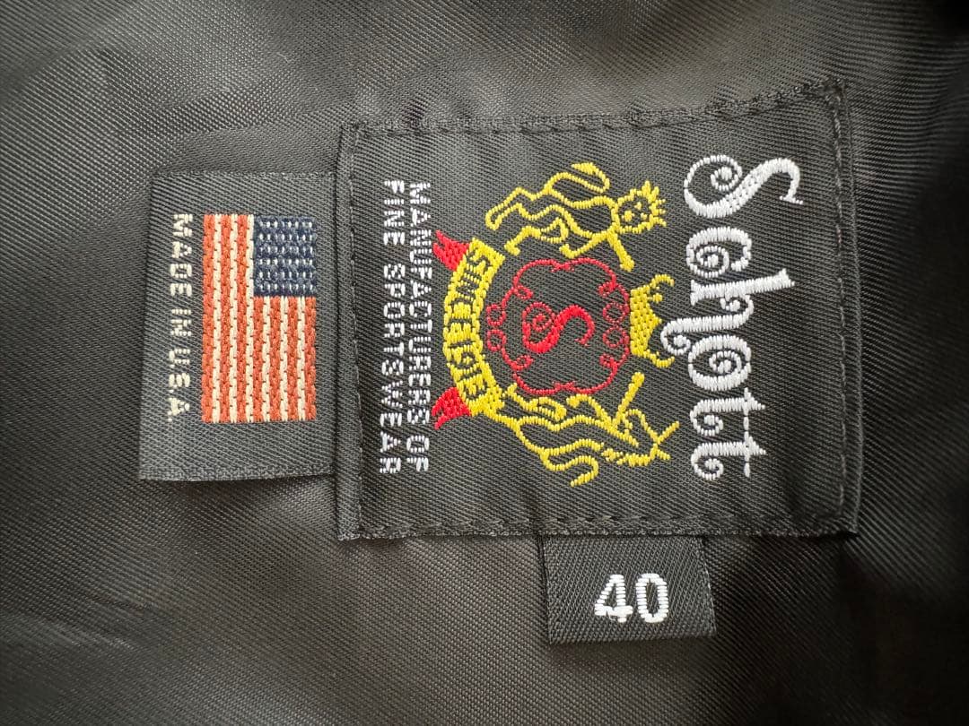 極美品 Schott 103 US TRUCKER JACKET