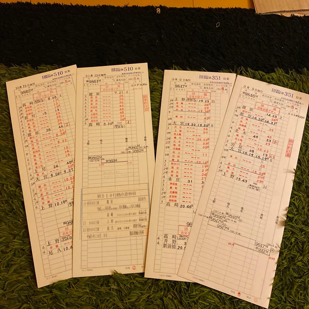 鉄道　スタフ　籠原区　団臨　14行路