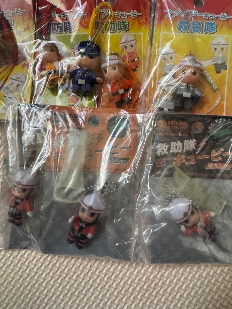 キューピー 消防士 ストラップ 10個セット