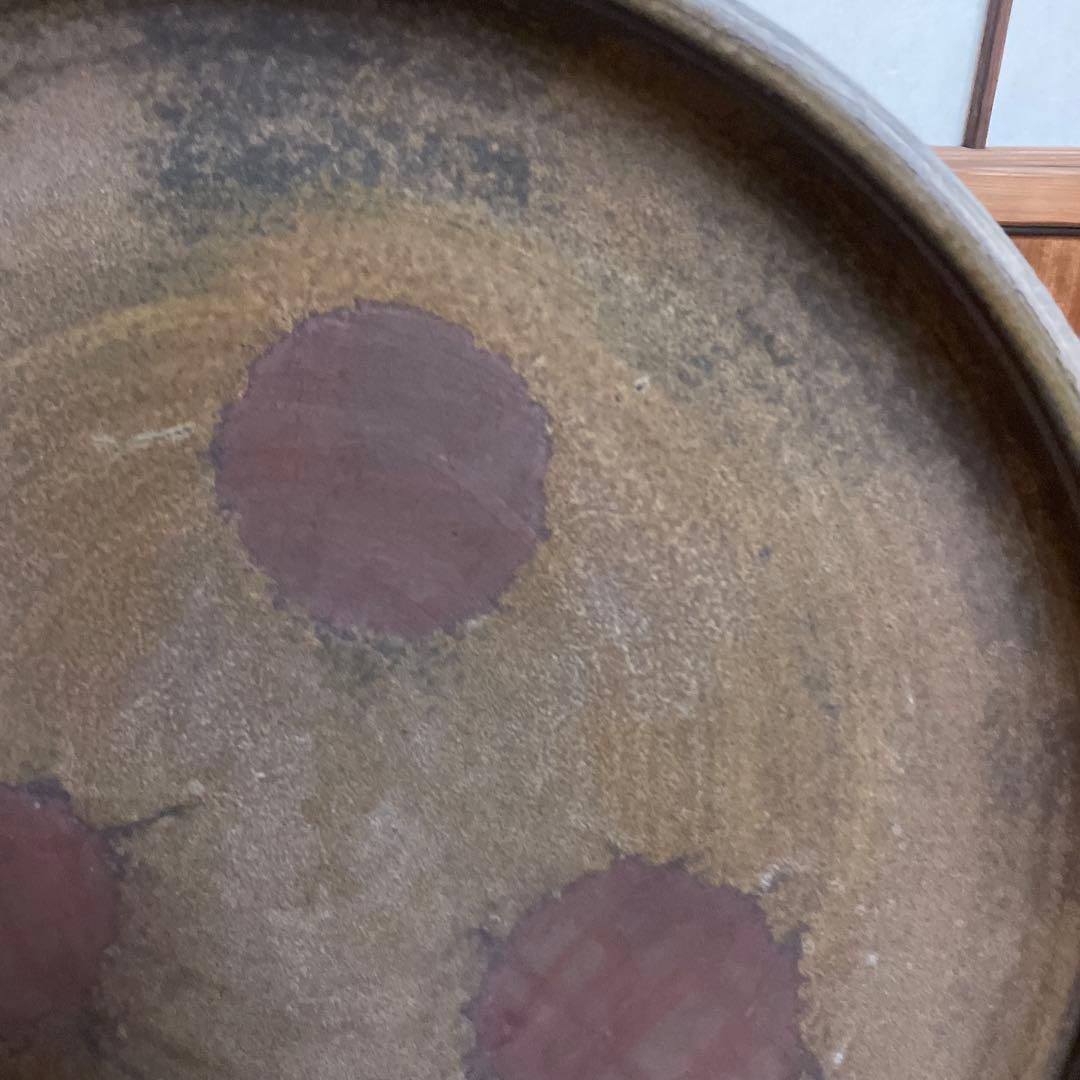 24時間以内発送★備前焼　大皿　飾り皿　印あり