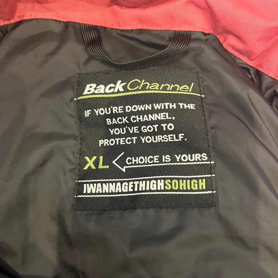 バックチャンネル　スタンドカラー　ジャケット　ブラック