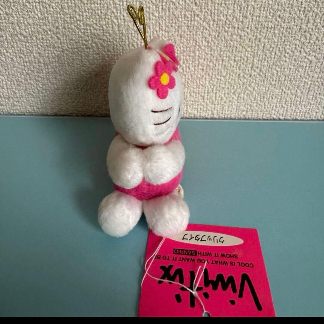 超レア！ハローキティ　ちょうちょ ぬいぐるみマスコット　クリップタイプ