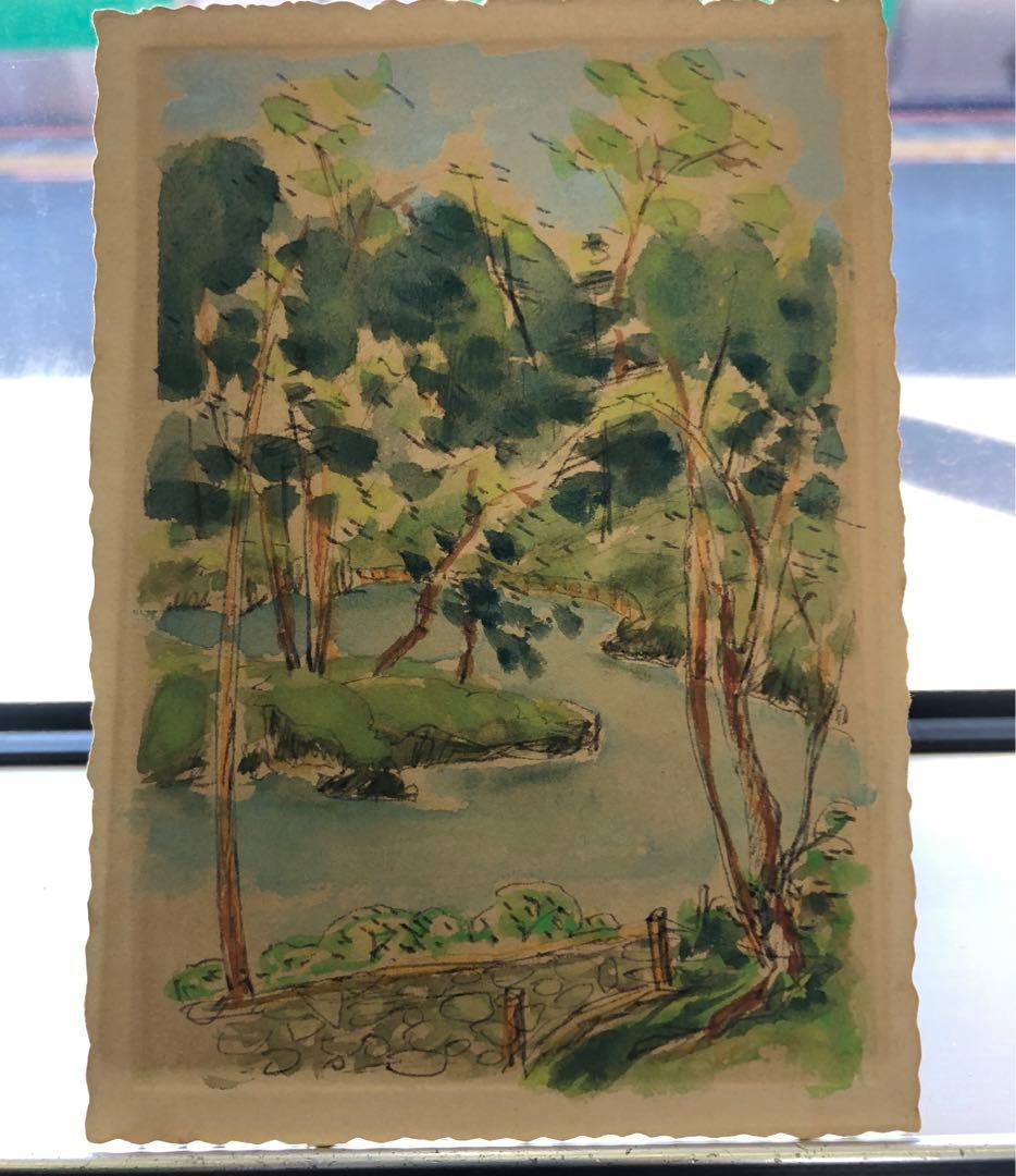 赤岩 賢三　スケッチ水彩画