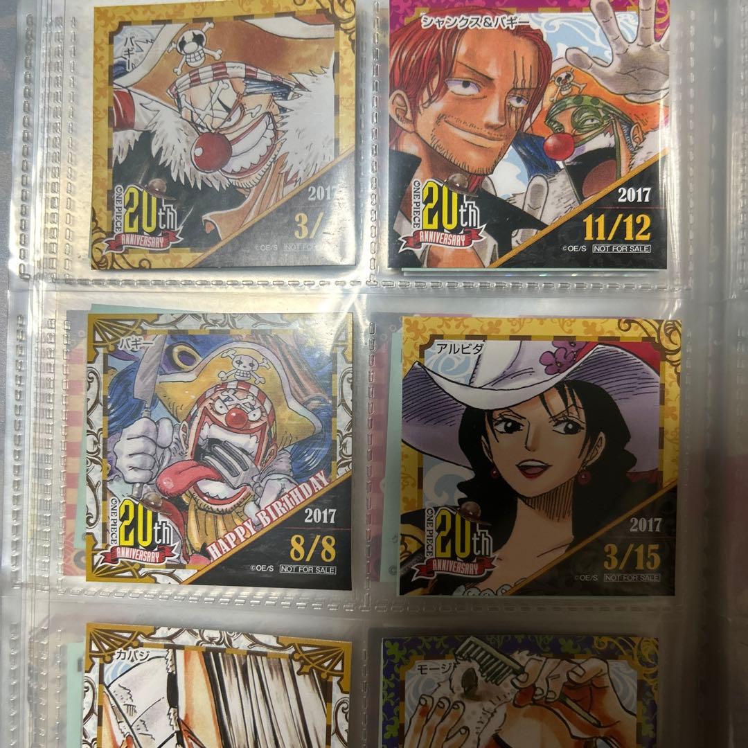 ONE PIECE ワンピース　麦スト限定365日ステッカー　バギー　シャンクス