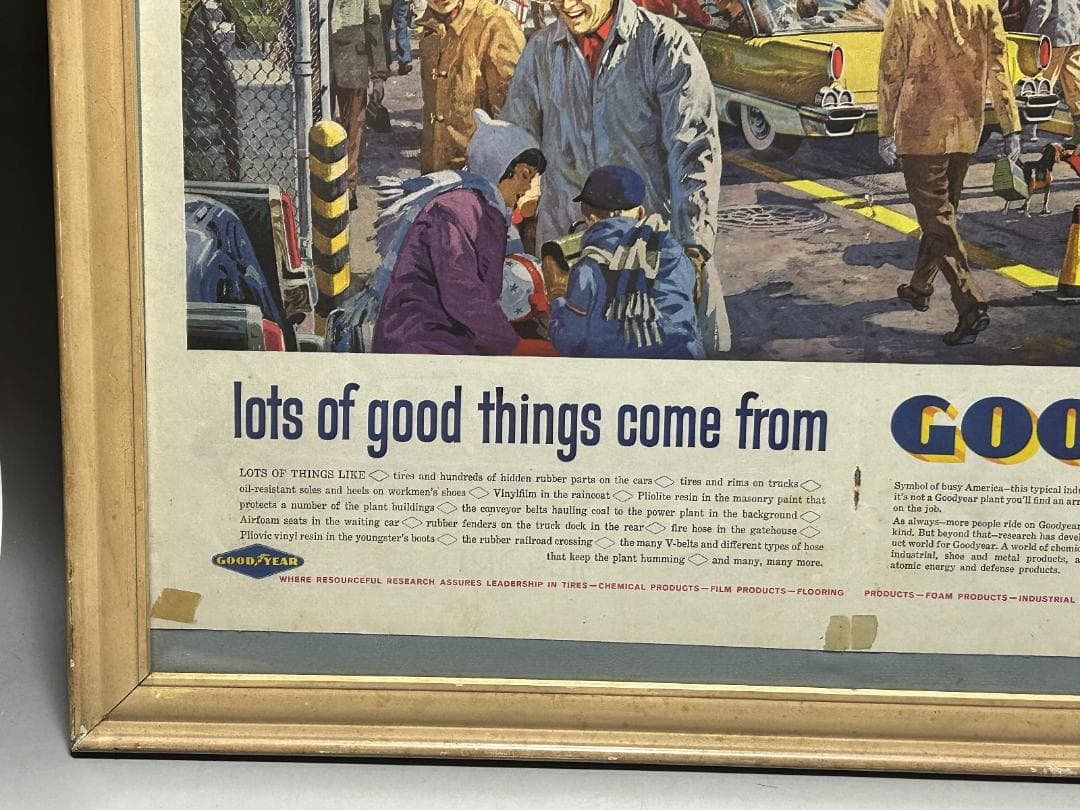 GOODYEAR　広告　アート額縁 インテリア ビンテージ LIFE　雑誌