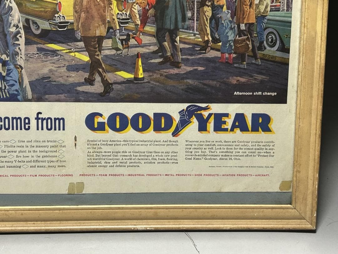 GOODYEAR　広告　アート額縁 インテリア ビンテージ LIFE　雑誌