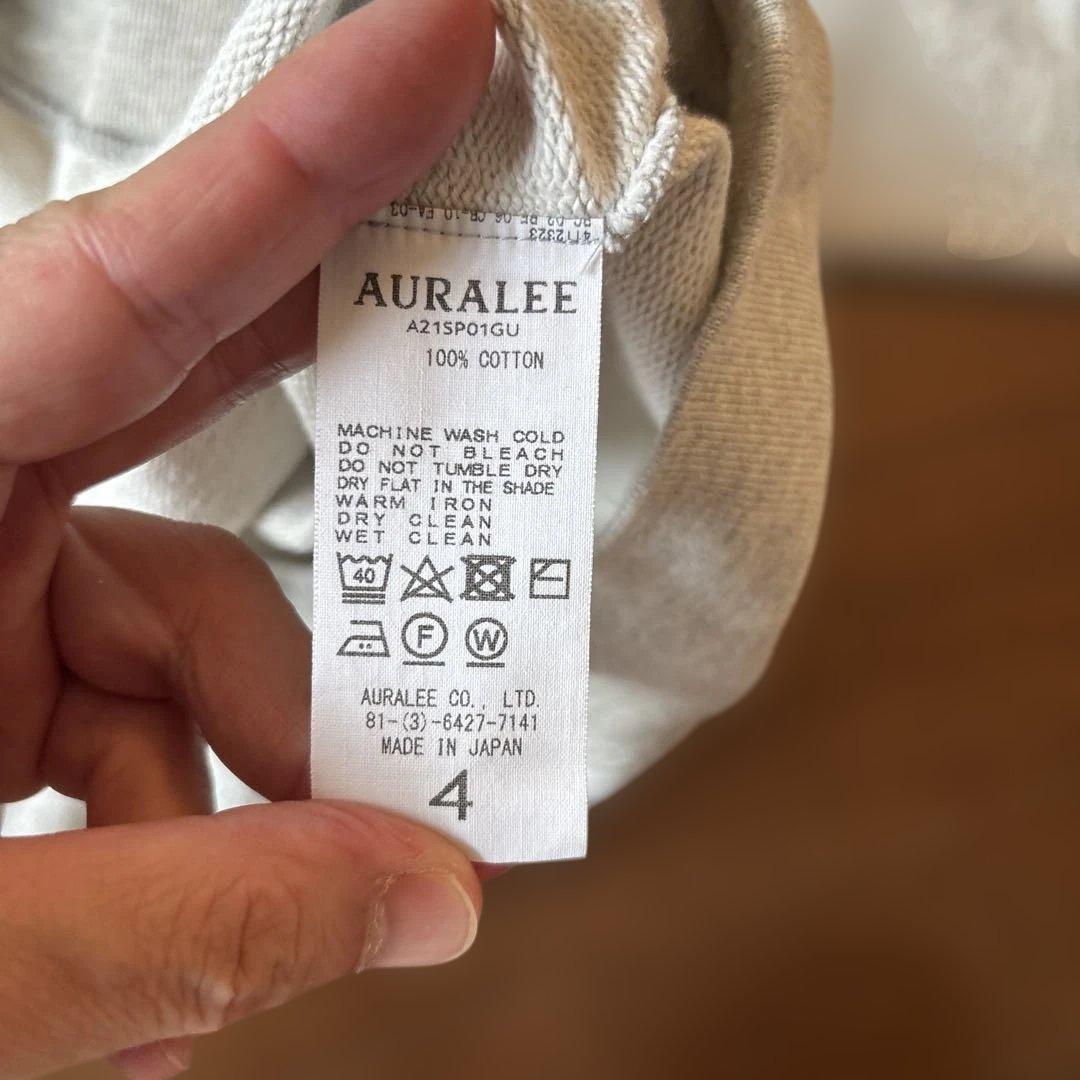 オーラリー　ラグランスリーブパーカー