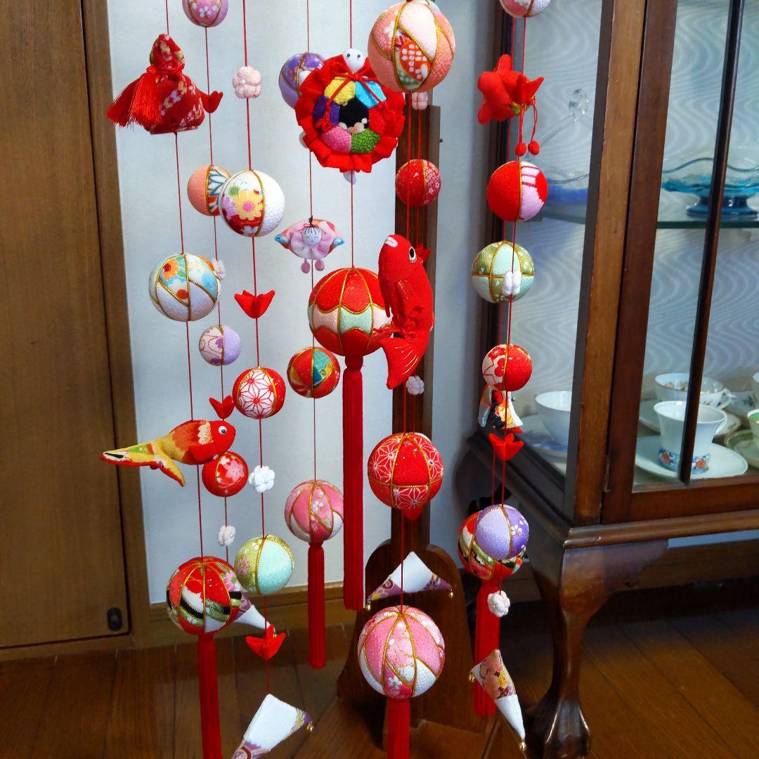 ちりめん細工　お雛様下げ飾りさげもん(大)