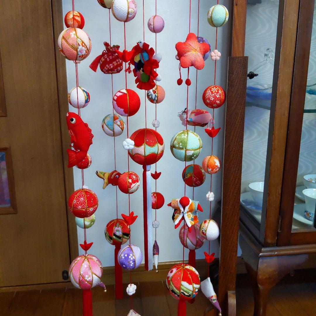 ちりめん細工　お雛様下げ飾りさげもん(大)