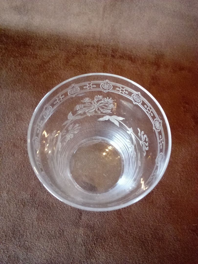 フランス オ—ルド タンブラーグラス ２客 (ペア )