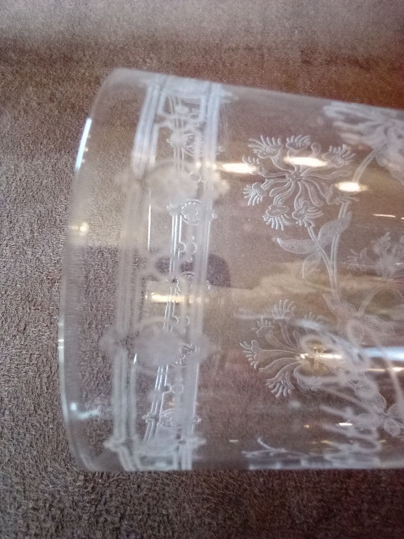 フランス オ—ルド タンブラーグラス ２客 (ペア )