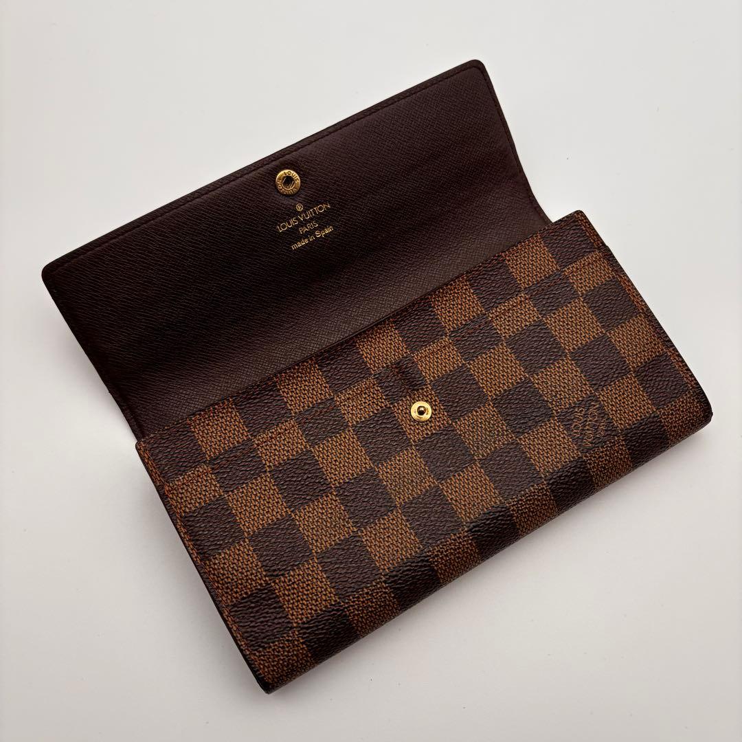 ルイヴィトン✨ダミエ✨ポシェット ポルトモネ クレディ 二つ折り財布
