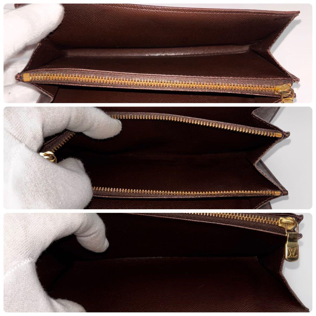 ルイヴィトン✨ダミエ✨ポシェット ポルトモネ クレディ 二つ折り財布
