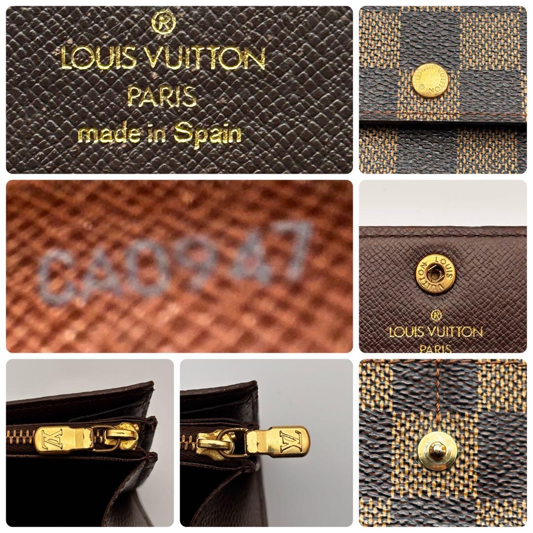 ルイヴィトン✨ダミエ✨ポシェット ポルトモネ クレディ 二つ折り財布