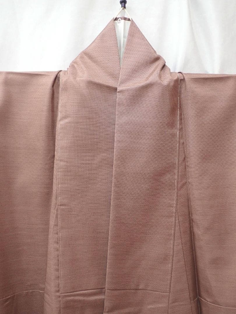 未使用 逸品 正絹 本場大島紬 9キ泥絣織訪問着 身丈156cm 鴇浅葱 証紙付
