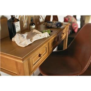 サイドテーブル幅100cmブラウン木製アンティーク調コンソール