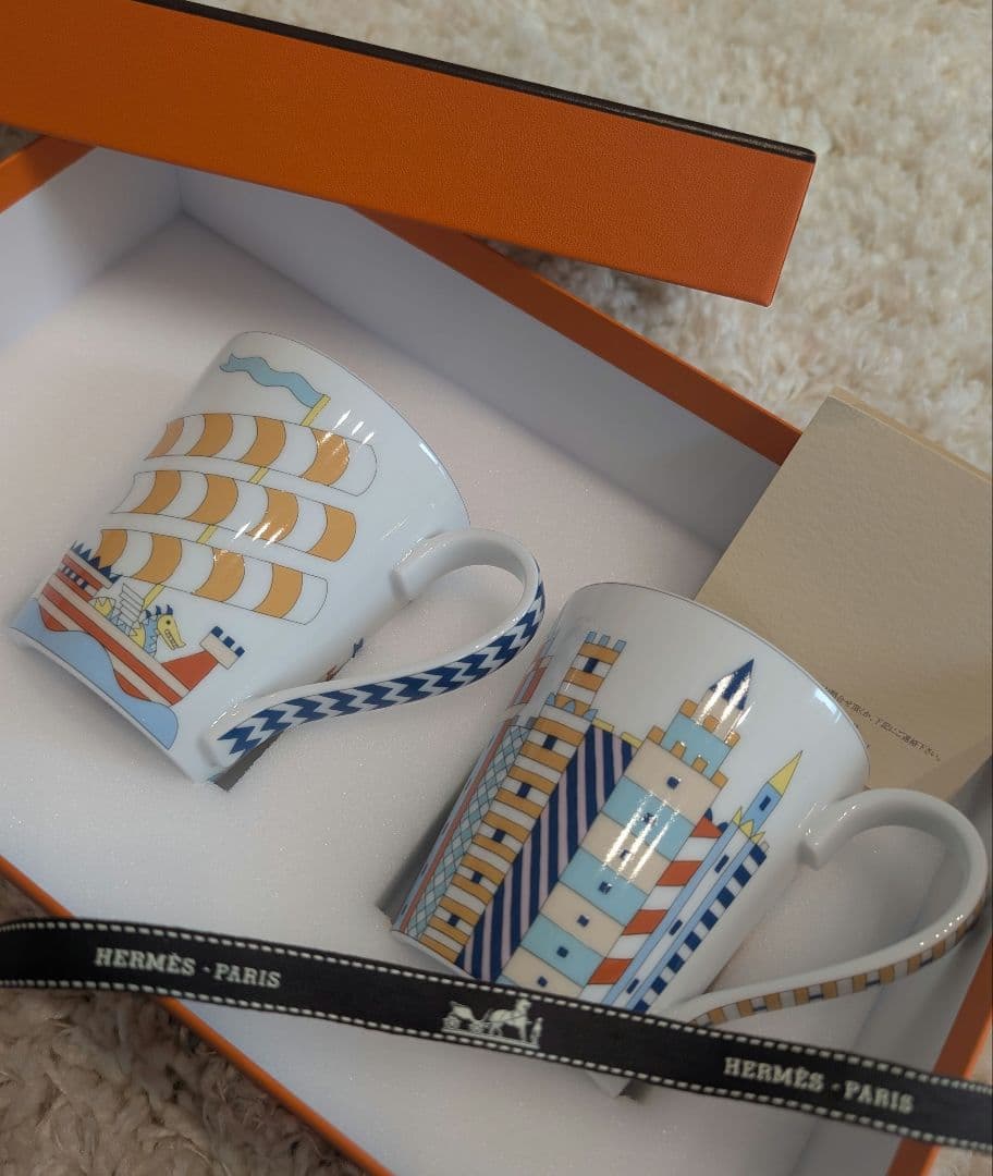 エルメス　ペア　マグカップ　エポペ　新品未使用品