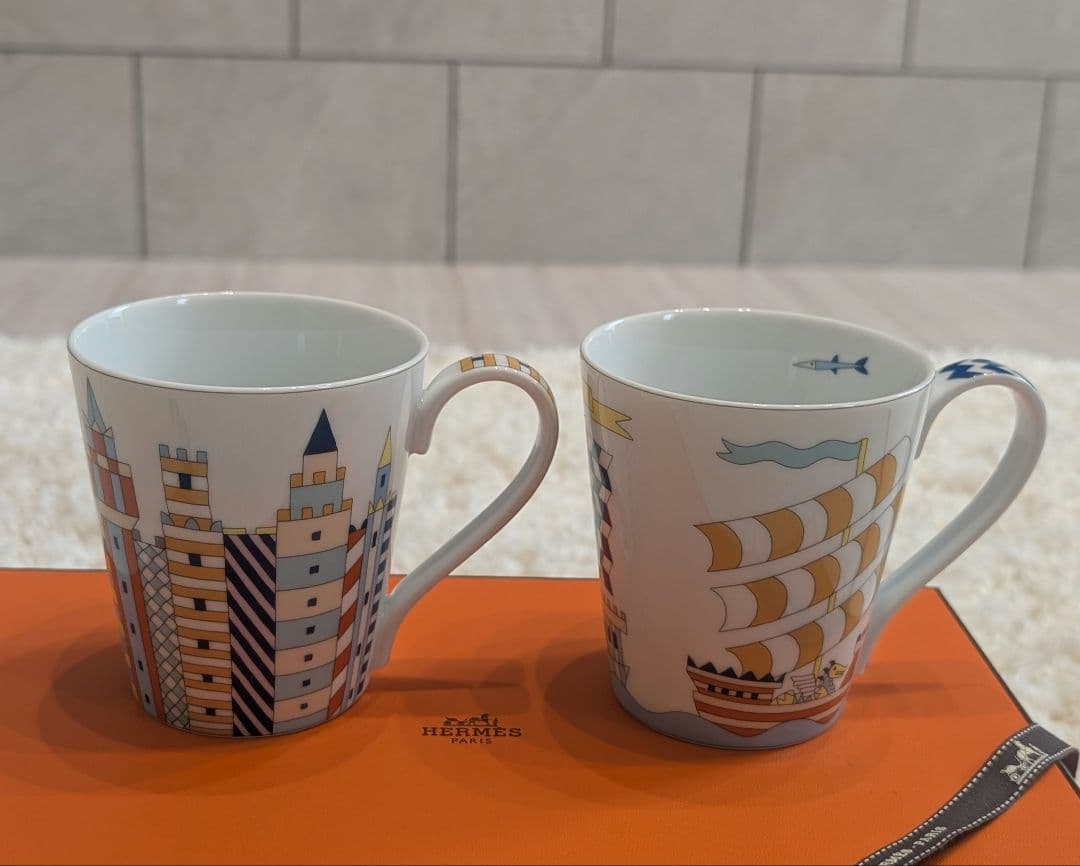 エルメス　ペア　マグカップ　エポペ　新品未使用品