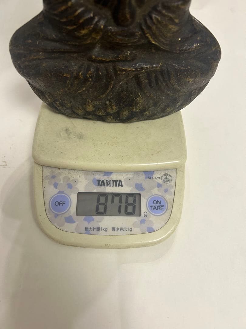 古佛像，時代物，在銘，古銅製