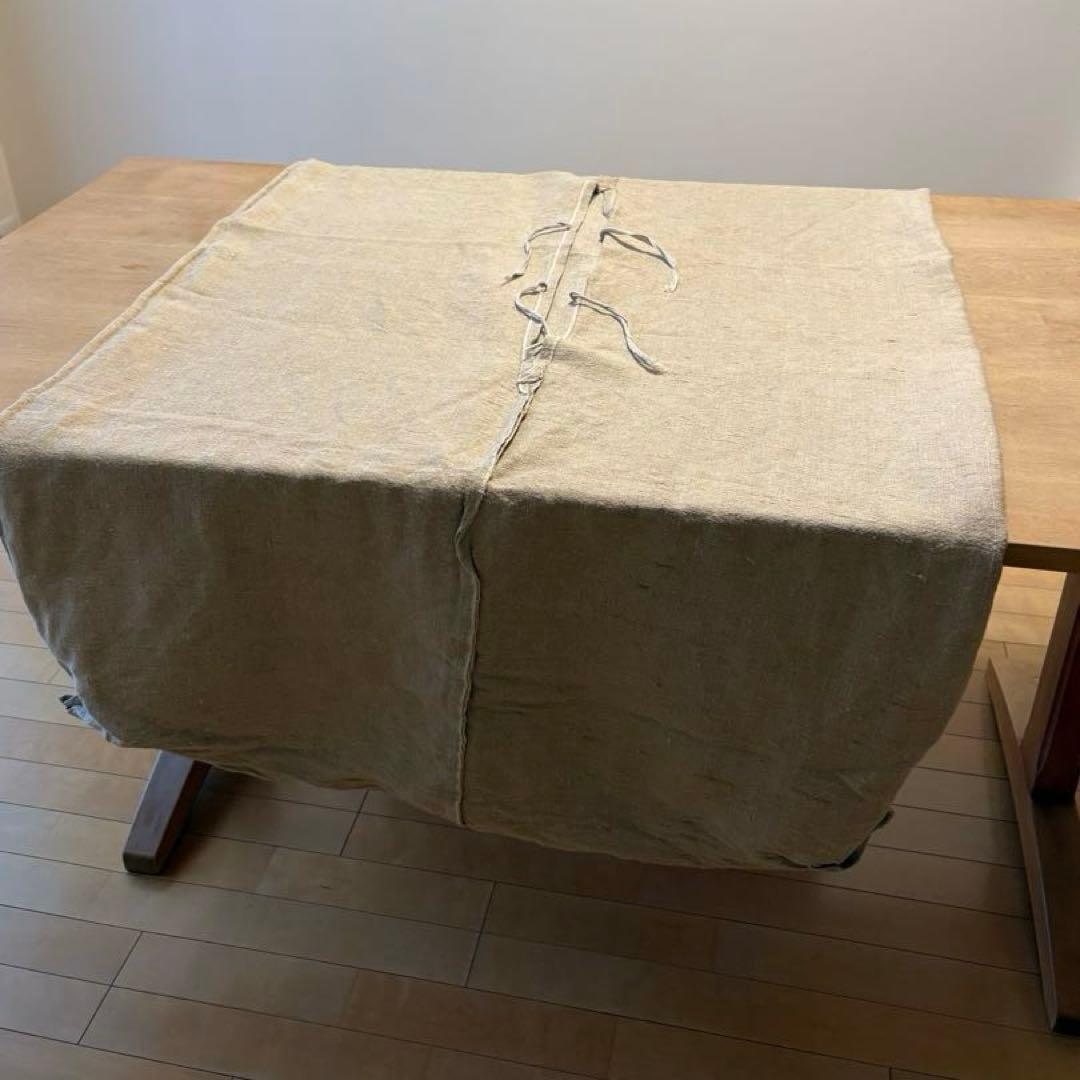 フランス　アンティーク　リネン　カバー　フランス軍用品