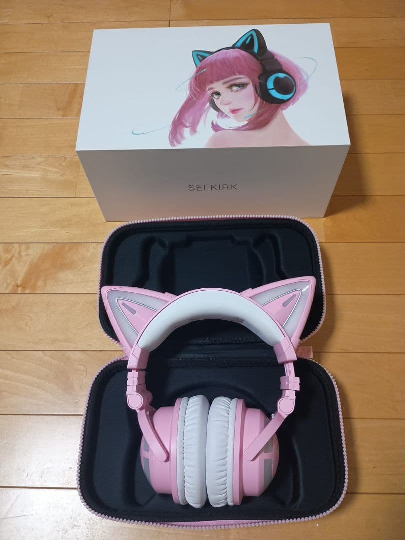 SELKIRK 猫耳ヘッドセット ピンク