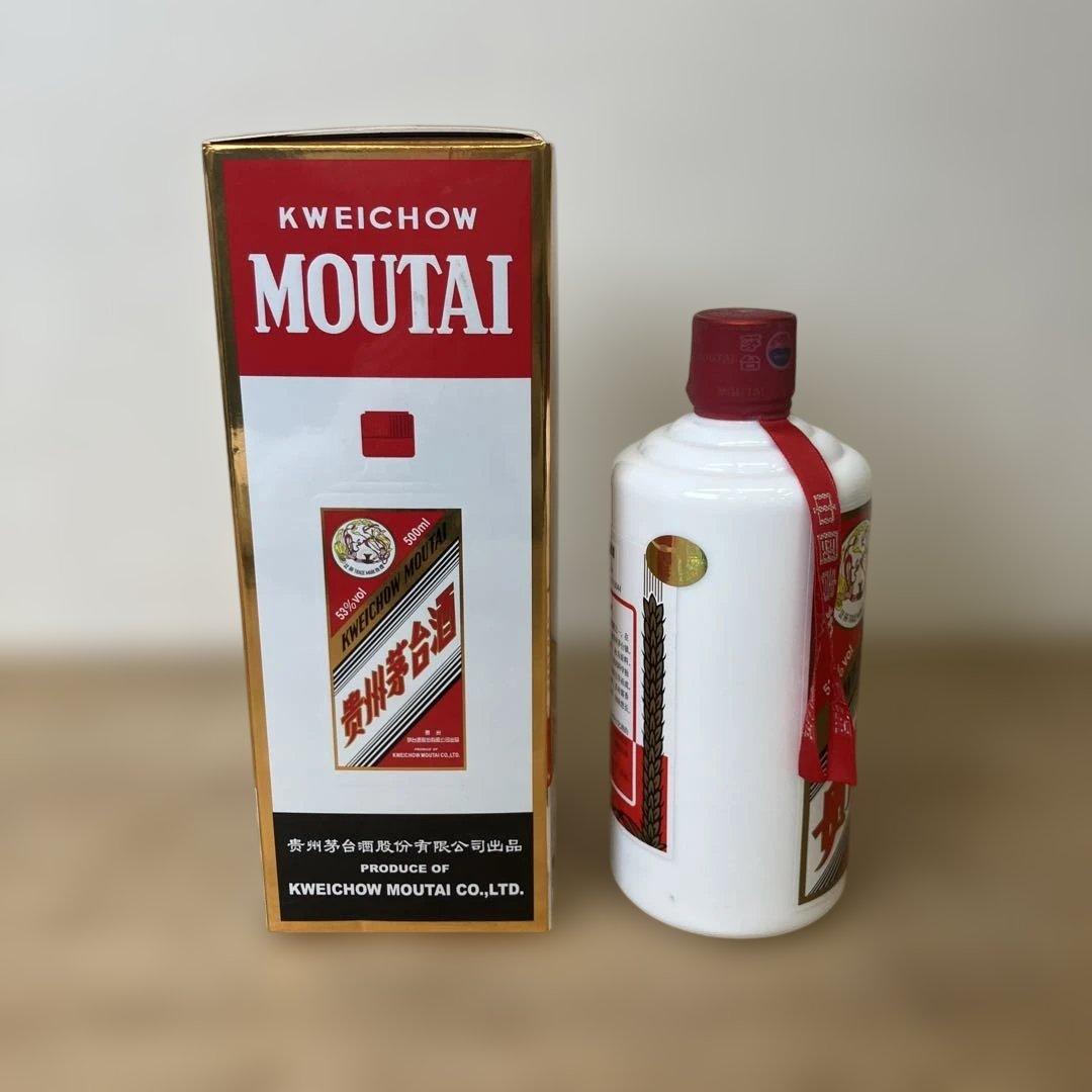 未開栓 貴州茅台酒 マオタイ酒 天女ラベル 2021 中国酒 冊子/グラス付