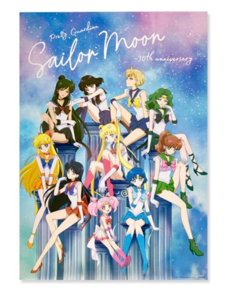 セーラームーン 30周年記念 ストアオリジナル A2クリアポスター 集合