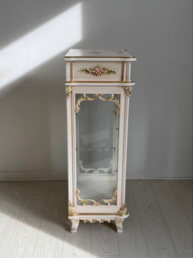 ロココ調 アンティーク イタリア ショーケースキャビネット