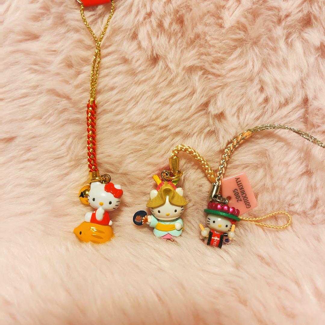 希少レア　ハローキティ　根付け　日本限定　ご当地　干支　サンリオ　平成レトロ