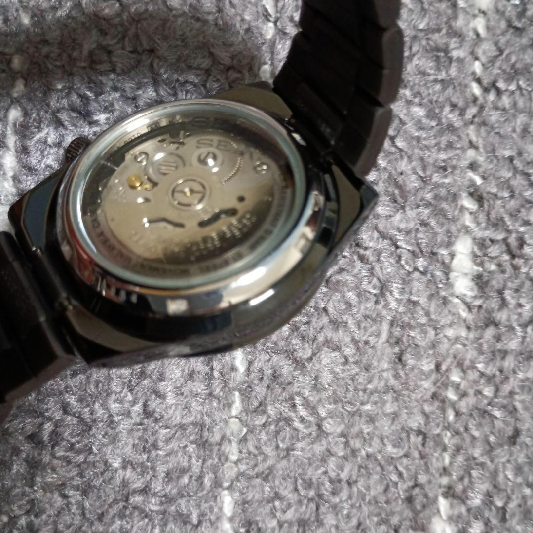 SEIKO5 自動巻き 海外モデル 7S26 SNKE03KC 黒い稲妻