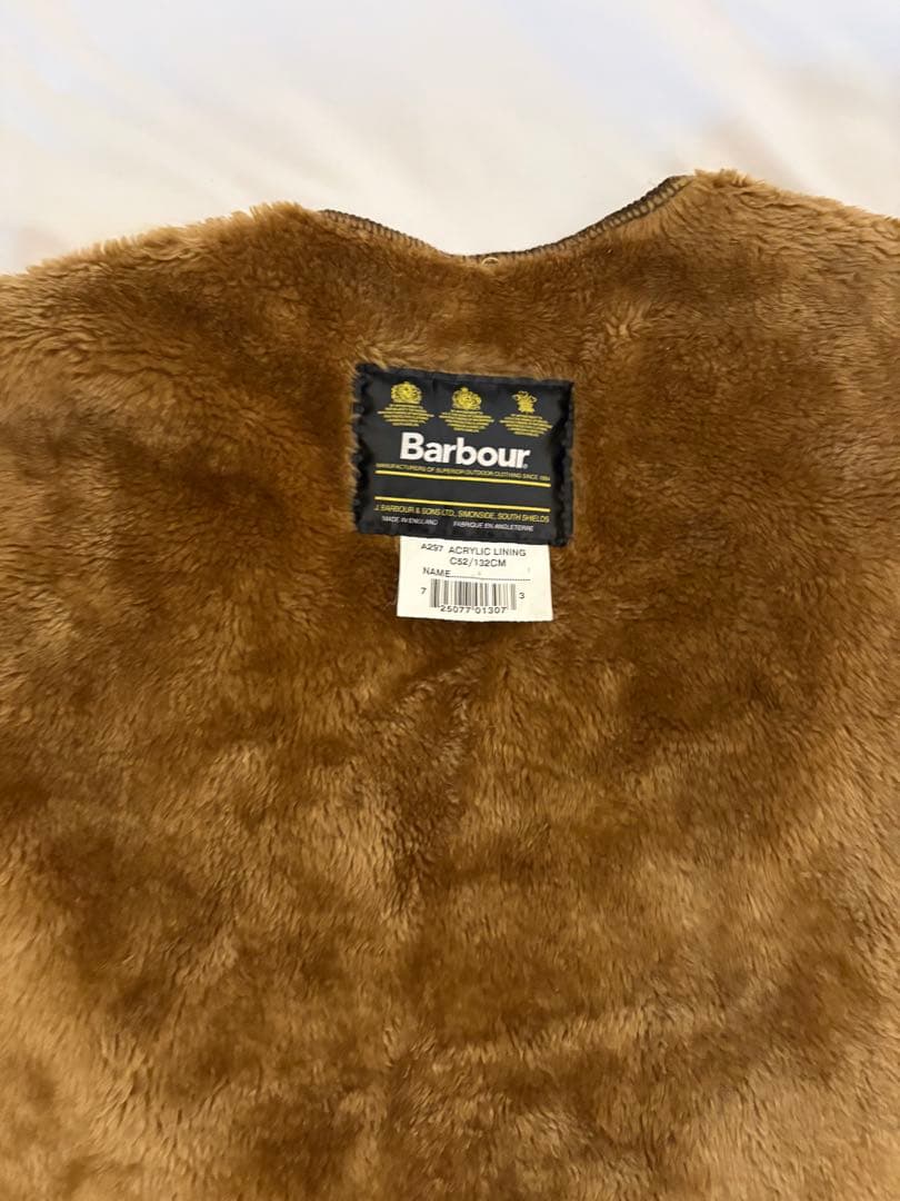 England製 vintage barbour バブアー ファー ライナー